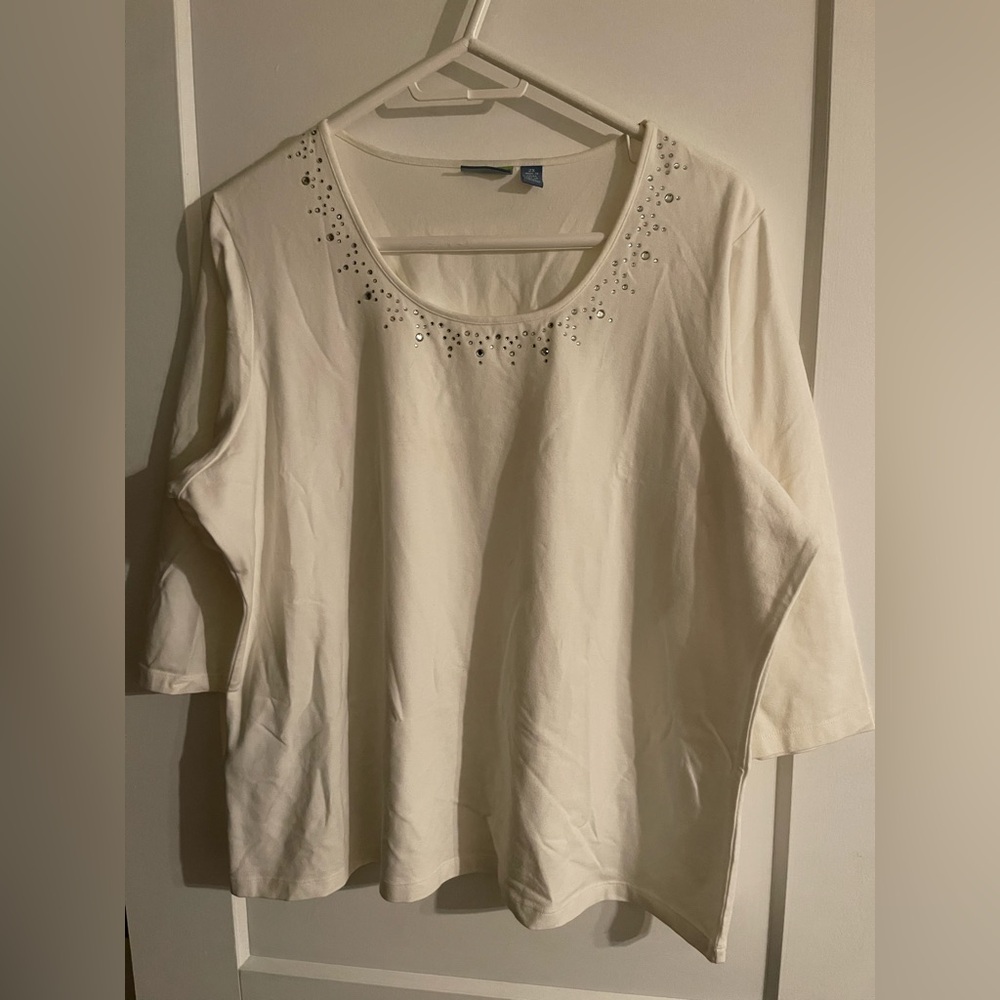 Elegant Off-White Women's Top